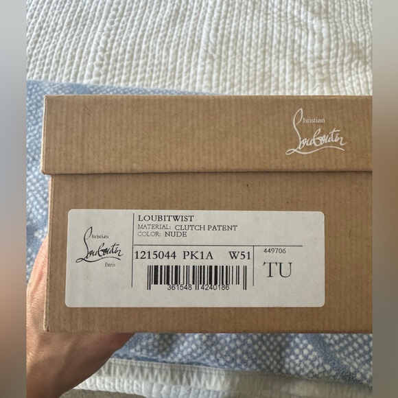 Christian Louboutin Loubitwist beige clutch (new) - Picture 6 of 7